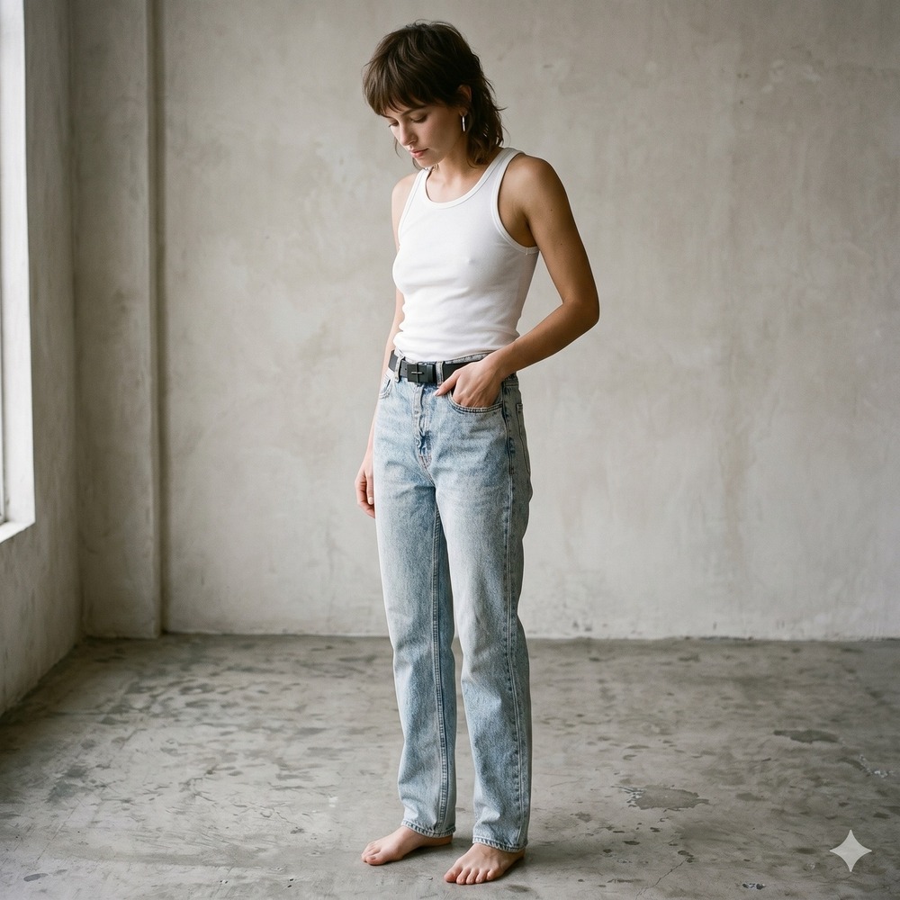 Ksubi Jeans Womens 25 Light Blue‎ Acid Wash High Rise Straight Leg Grunge Edgy